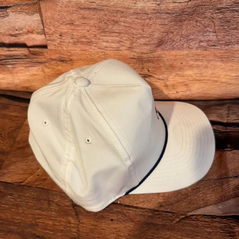 Imperial 5054 Rope Hat Men's One Size Adjustable White Polyester Spandex Golf